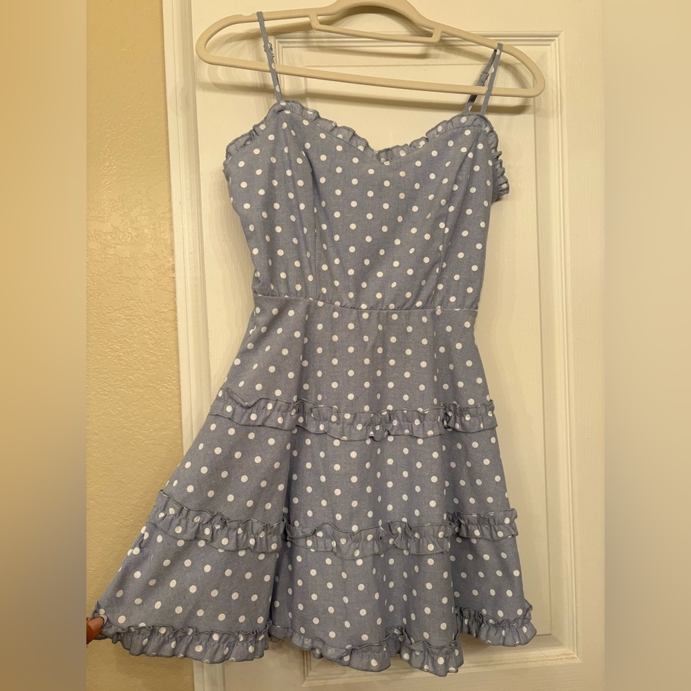 Francesca’s Polka Dot Ruffle Dress